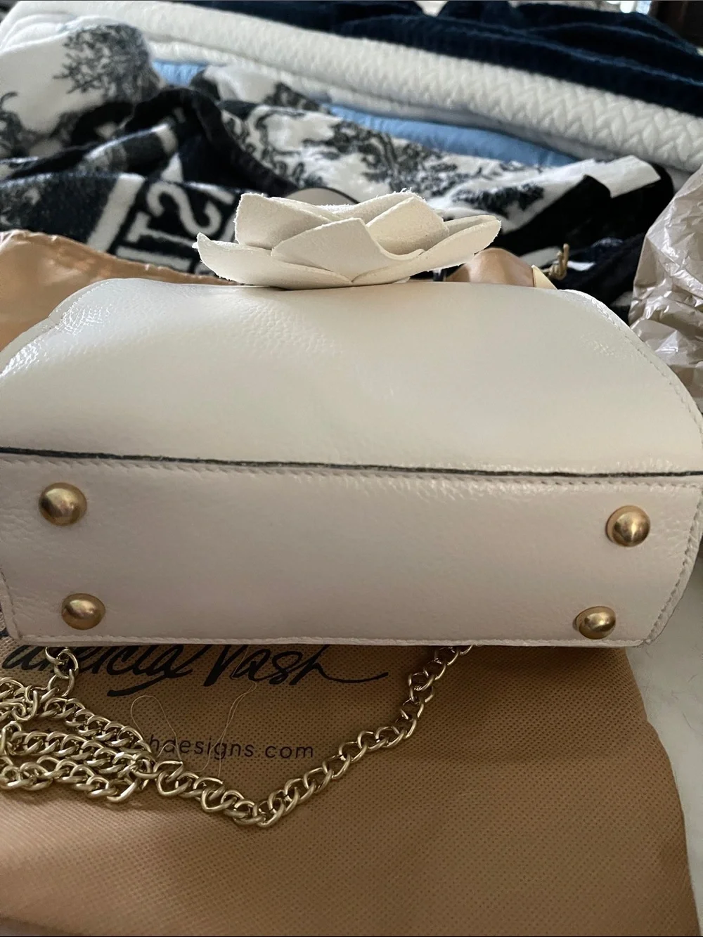 Patricia Nash Tiphanie 3D Rose Convertible Satchel Bag
